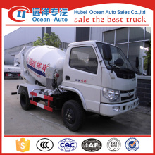 Foton 4X2 small truck concrete mixer truck